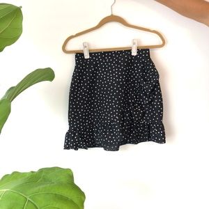 PRETTY LITTLE THING Polka Dot Frill Hem Skirt